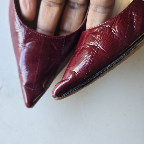 Jimmy Choo Pumps Womens Sz 6 Anouk Red Snakeskin Python Embossed Stiletto Heels - Picture 14 of 16